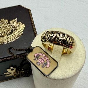 Juicy Couture Gold LOVE  Ring size 8 New In Box